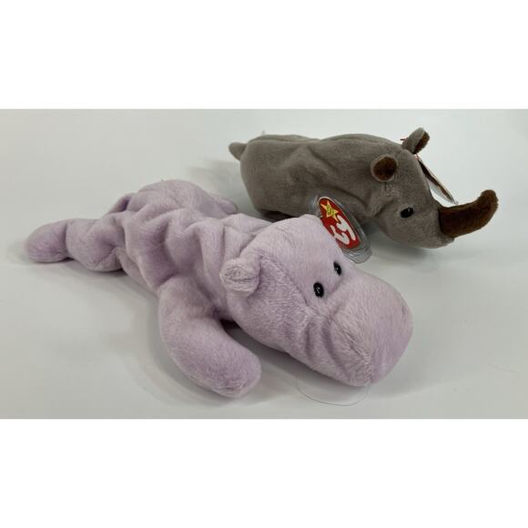 Ty Beanie Babies Bundle (2pcs) Spike And Happy - Picture 1 of 15